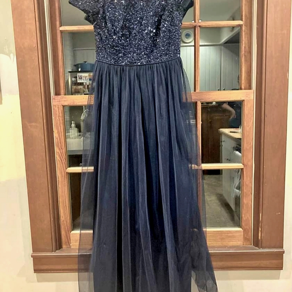 Adrianna Papell Adrianna Papell Sequined Tulle A-L